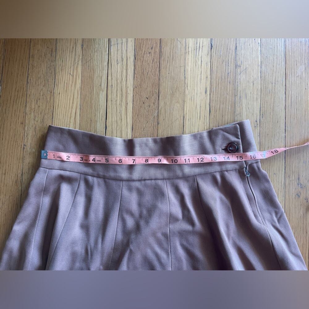 30s Vintage Brown Gabardine Skirt Suit - Picture 9 of 13